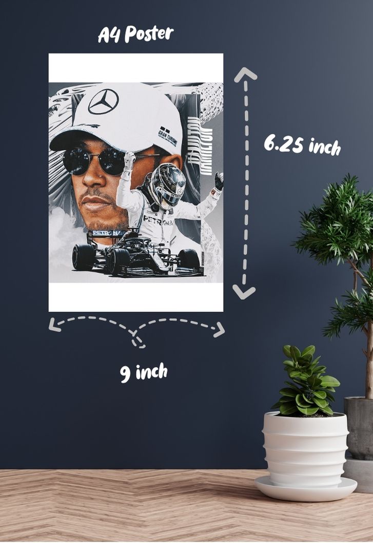 Mercedes Benz : Lewis Hamilton Poster