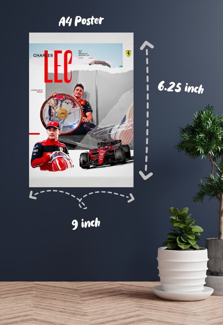 Ferrari : Charles Leclerc Poster