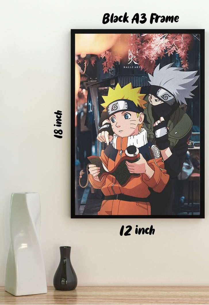 Kakashi and Naruto Poster