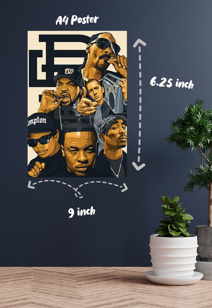 West Coast Rappers Poster