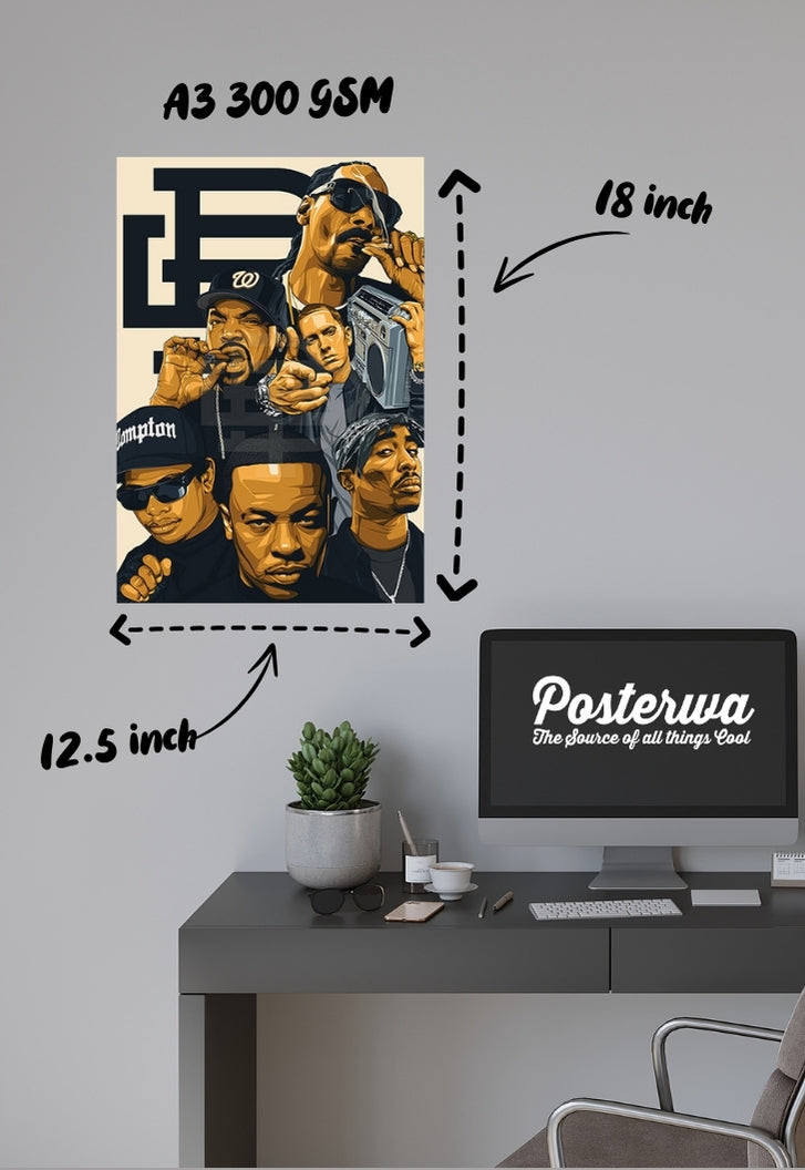 West Coast Rappers Poster