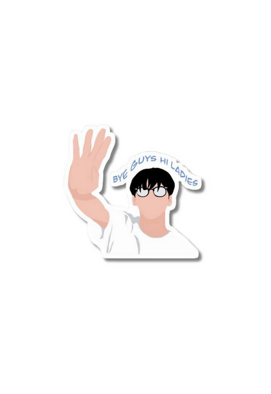 Soobin Bye Guys, Hi Ladies Sticker