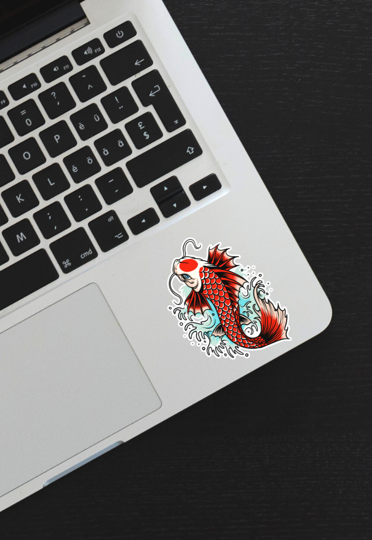 Koi Fish | Golden Harmony | Aesthetic Sticker