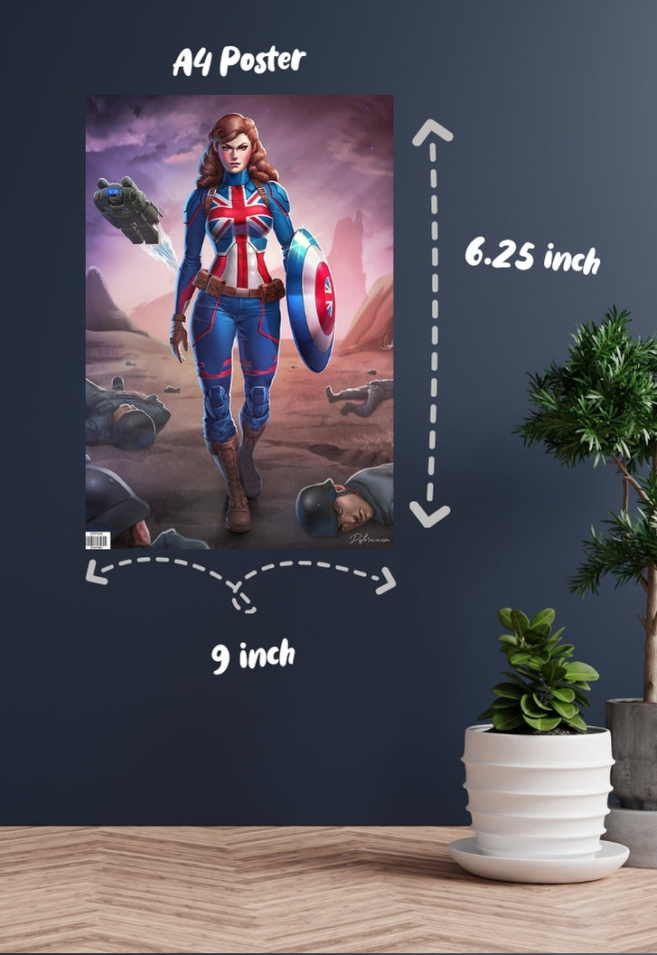 Lady Captian America Poster