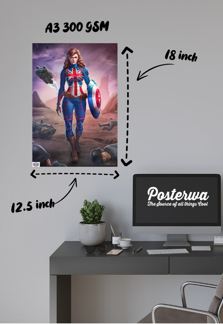 Lady Captian America Poster