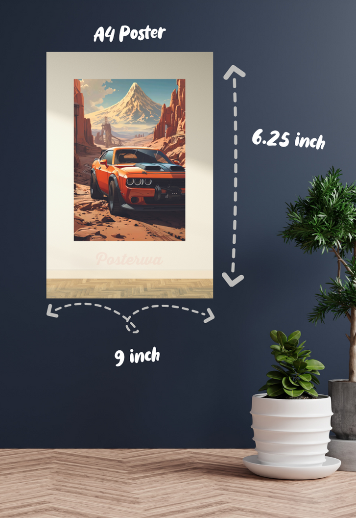 Aesthetic Ford Mustang GT Car Poster