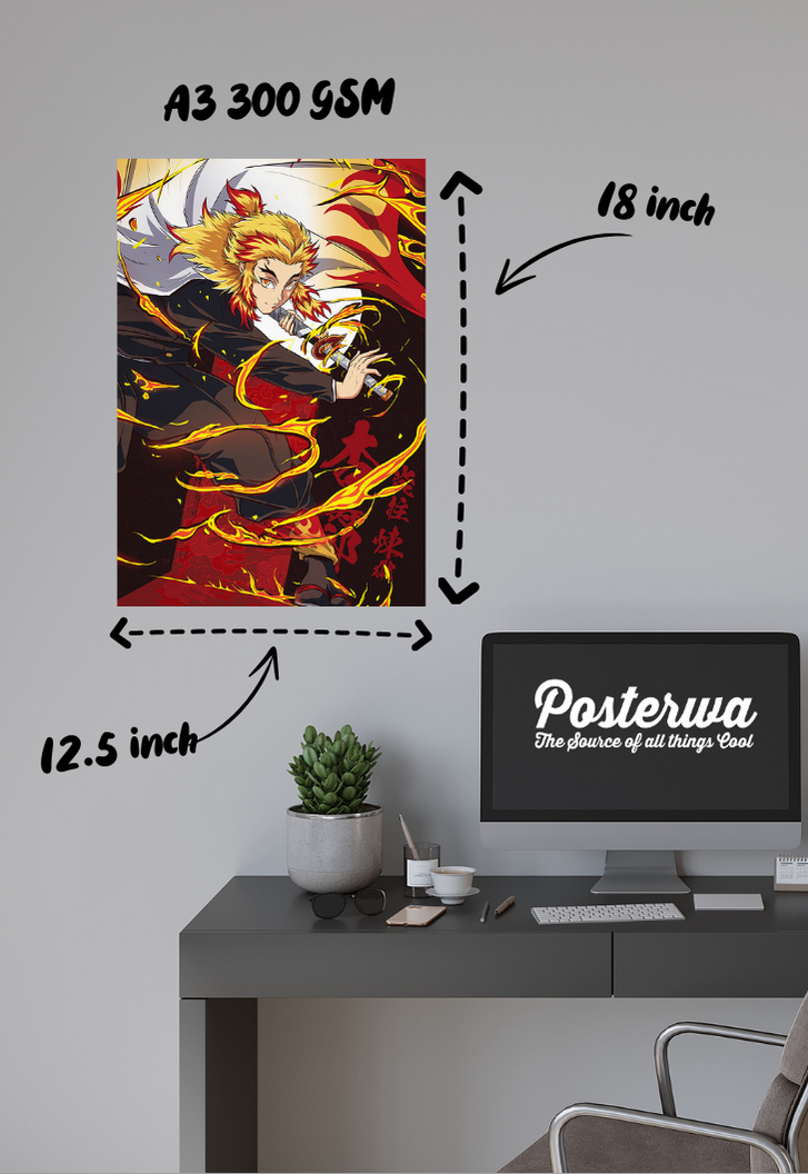 Rengoku Flame of the Hashira Poster