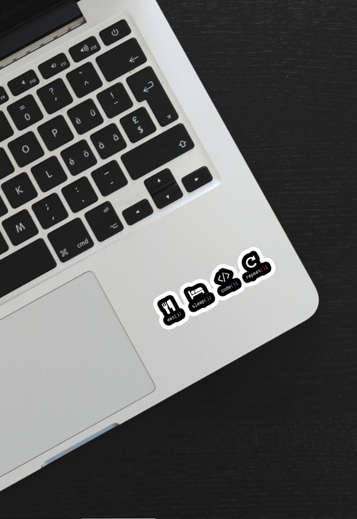 Eat Sleep Repeat Sticker