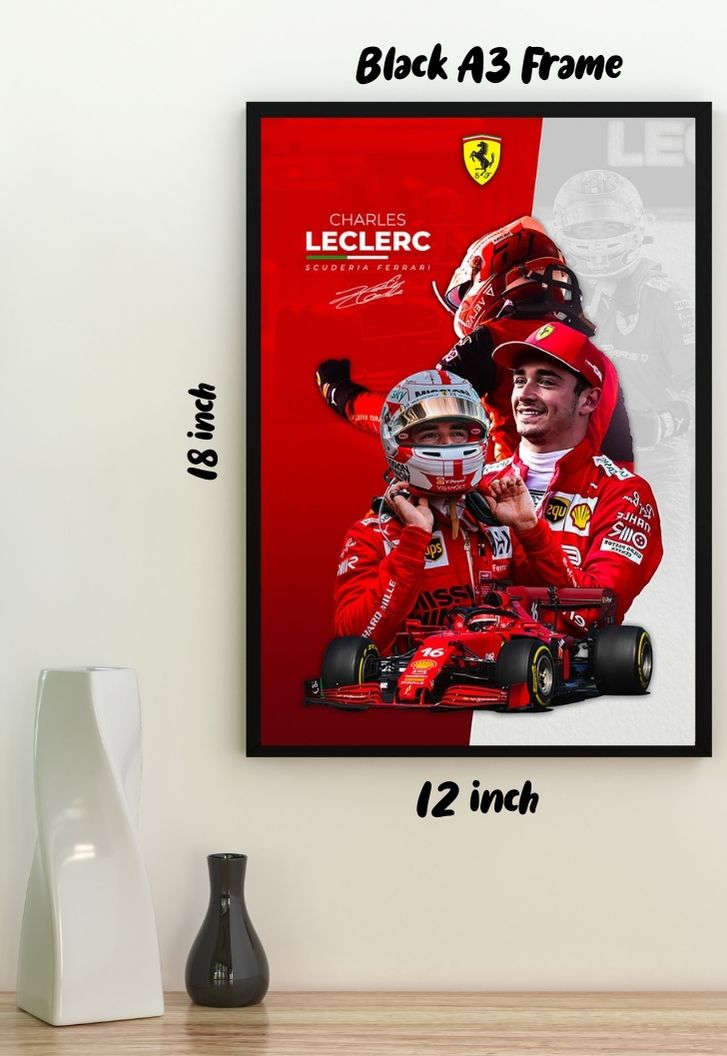 Charles Leclerc Autograph Poster