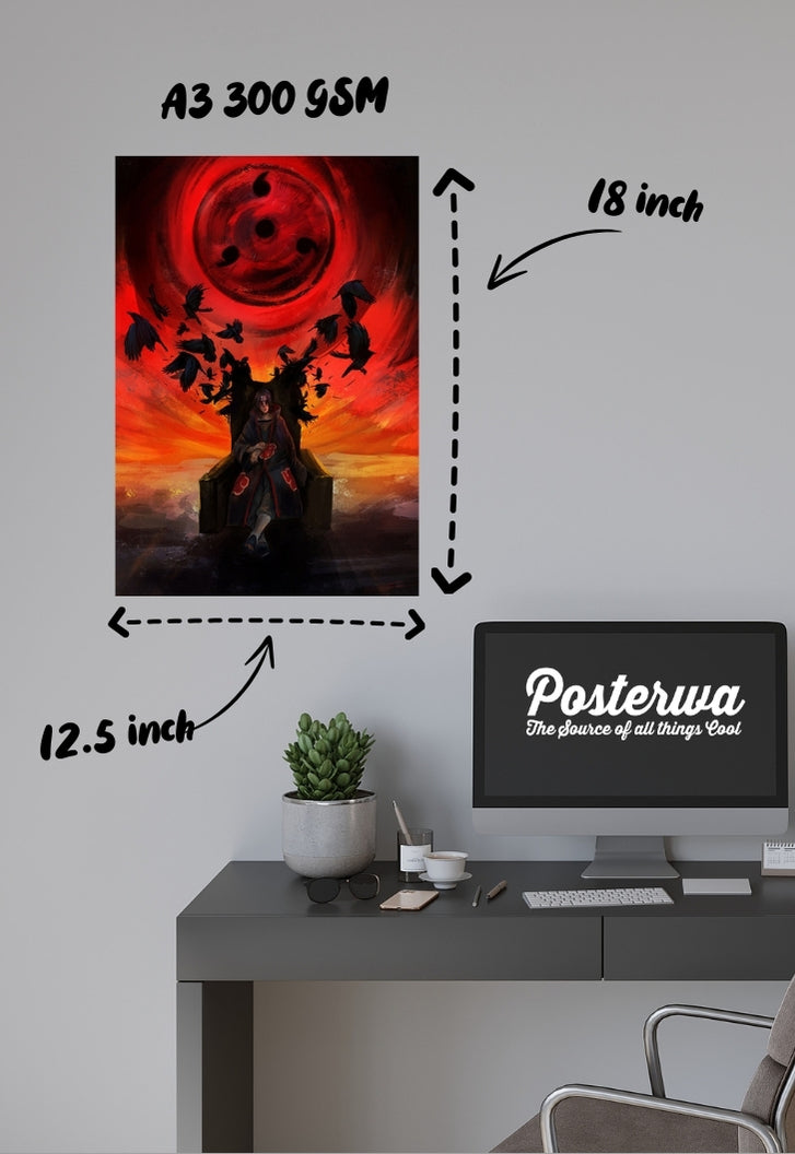 Itachi Uchiha Throne Poster