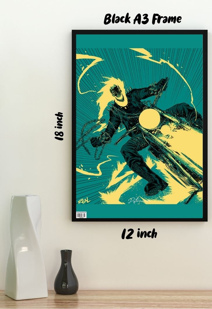 Ghost Rider Bike Poster