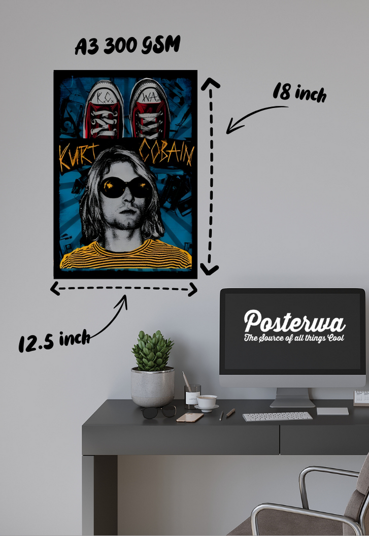 Kurt Cobain Nirvana Poster