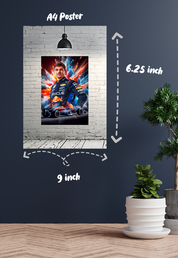 Max Verstappen F1 Poster
