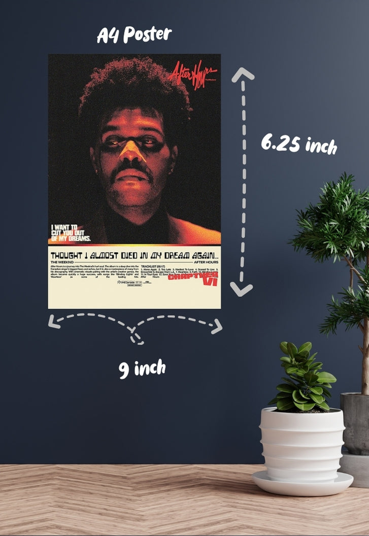 The Weeknd Lyrics Poster