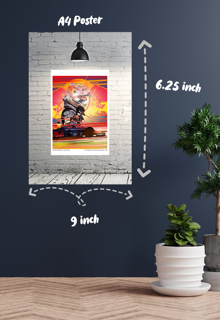 Max Verstappen Monaco Win Poster