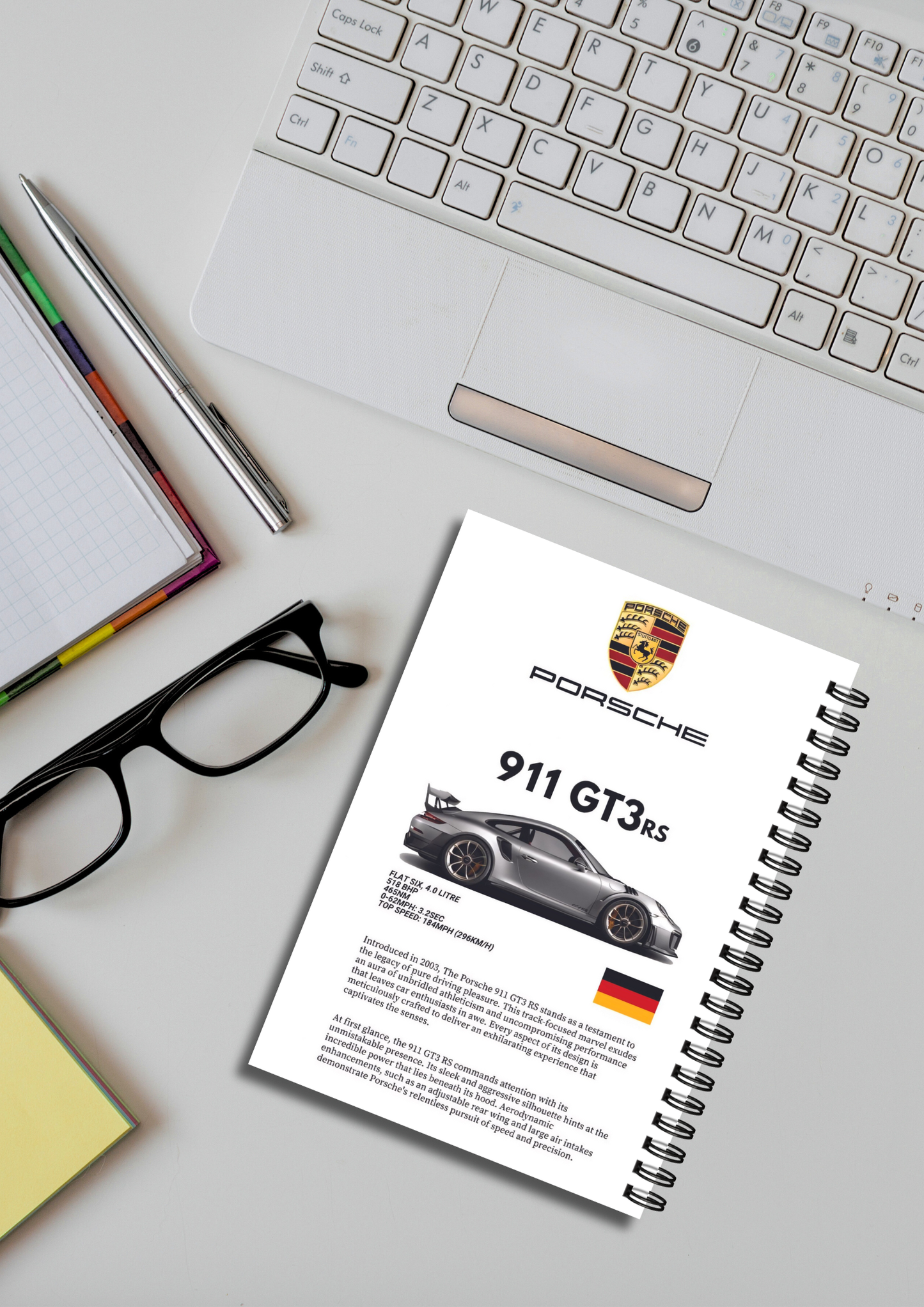 Notebook Diary 911 GT3rs | Porsche Car | CARS