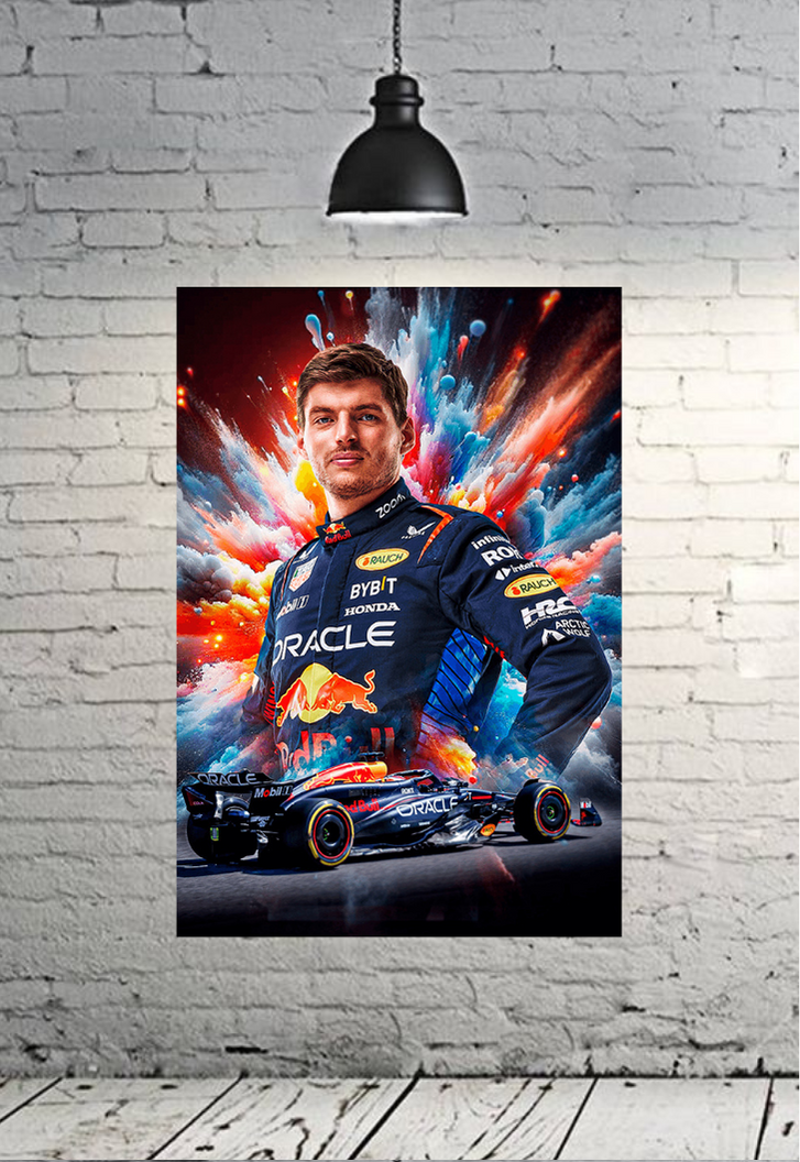 Max Verstappen F1 Poster
