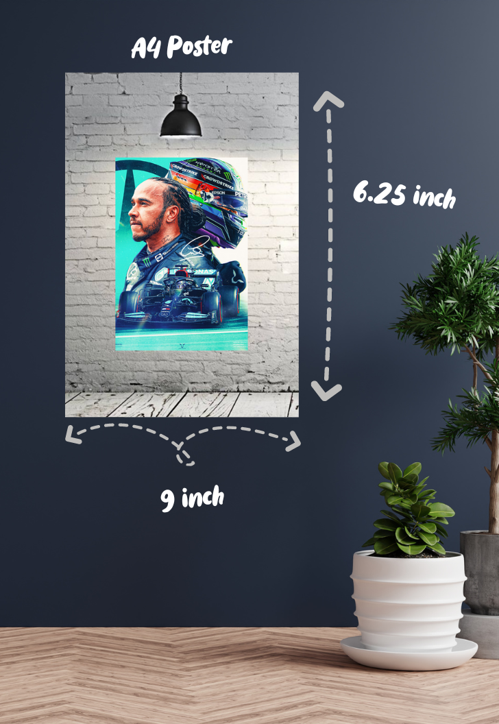 Lewis Hamilton Formula 1 Poster
