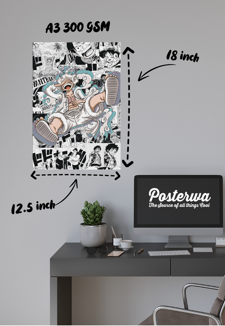 Gear 5: The Peak of Freedom Luffy | One Piece | Anime Poster