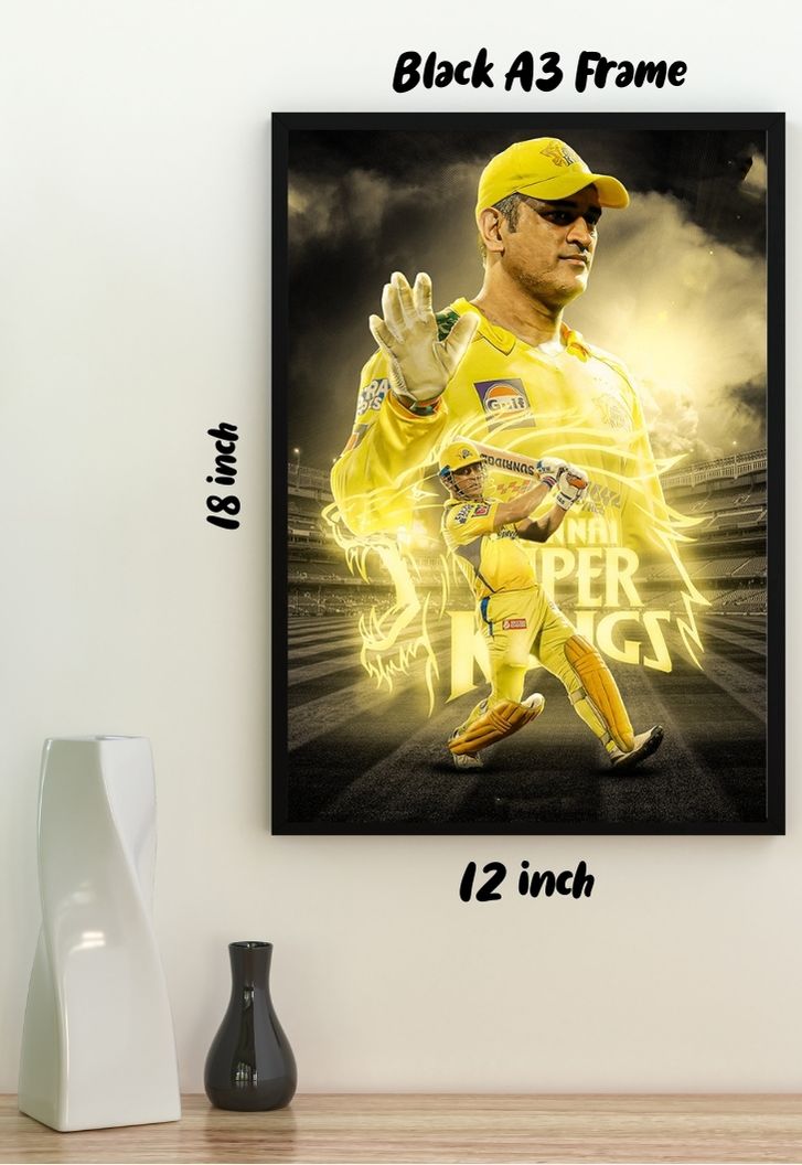Mahendra Singh Dhoni in CSK Poster