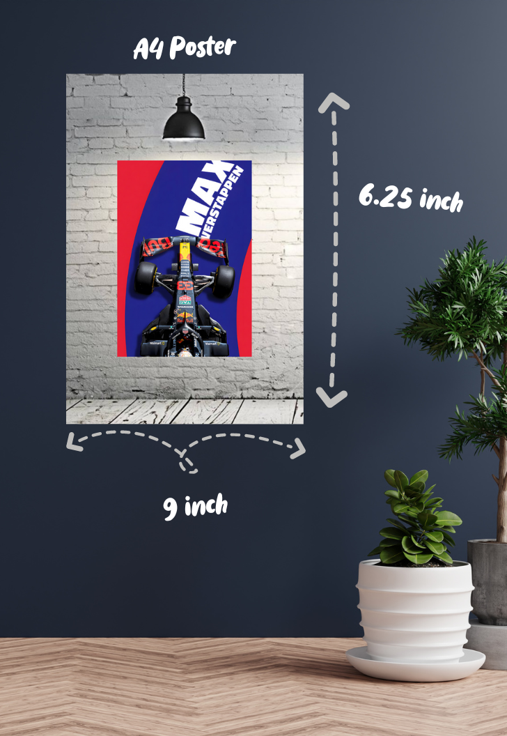Max Verstappen Ferrari F1 Poster