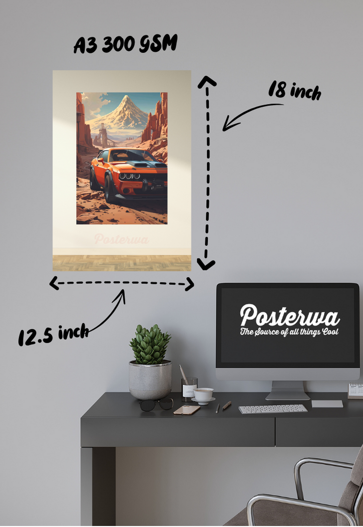 Aesthetic Ford Mustang GT Car Poster