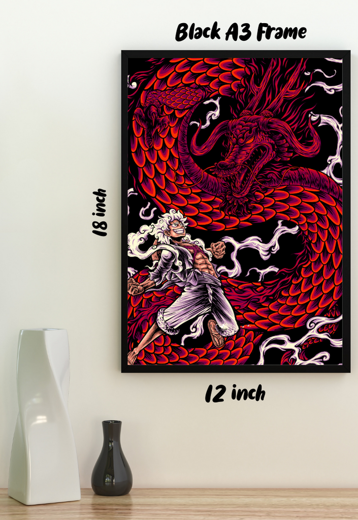The Warrior of Liberation Luffy Gear 5 | One Piece | Anime Poster