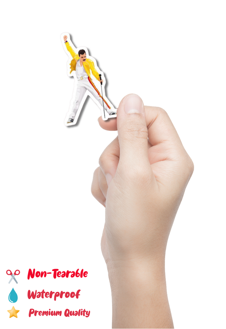 Freddie Mercury Metal Band Sticker