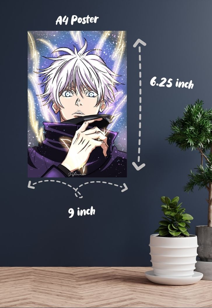 Satoru Domain Expansion Poster
