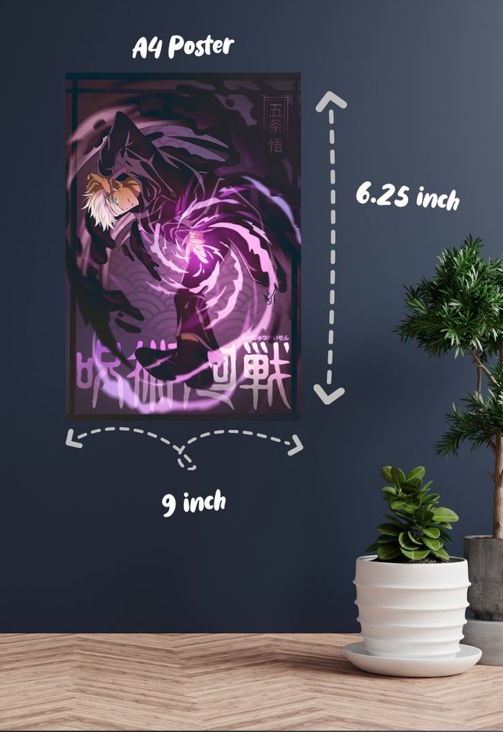 Gojo Saturo Six Eyes Poster
