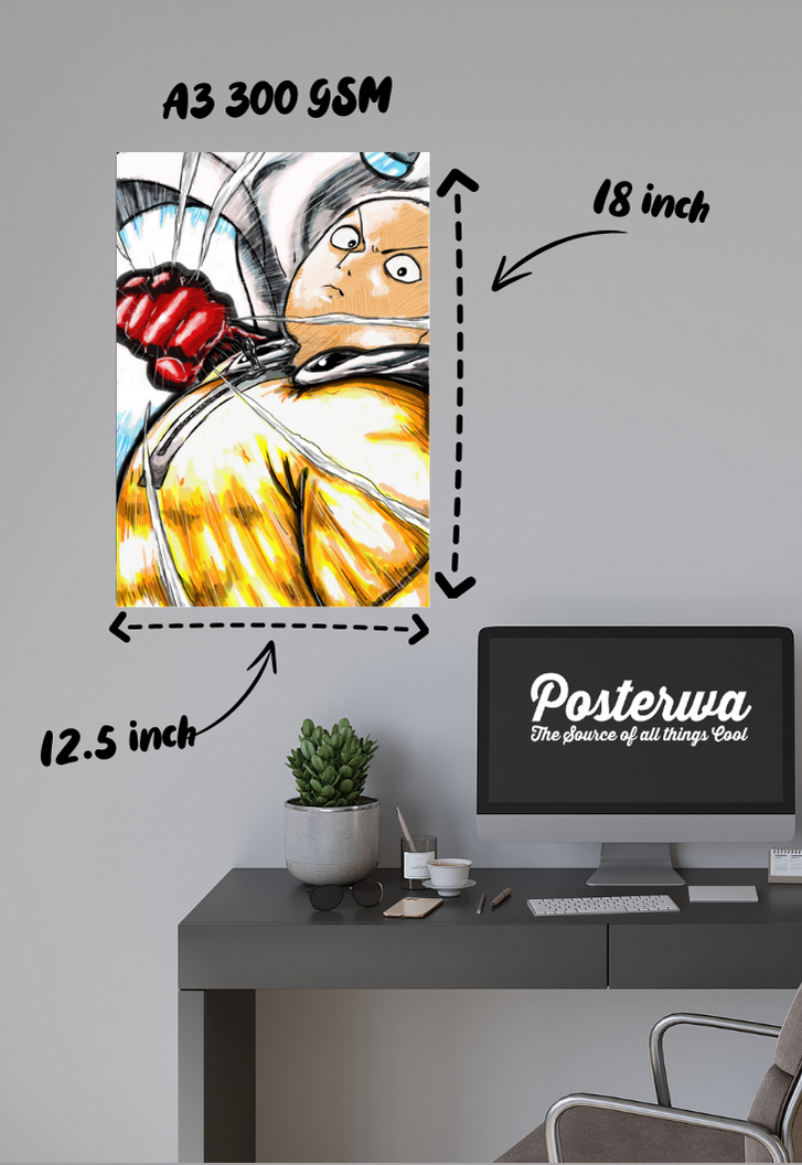 One Punch Man | The Invincible One | Anime Poster