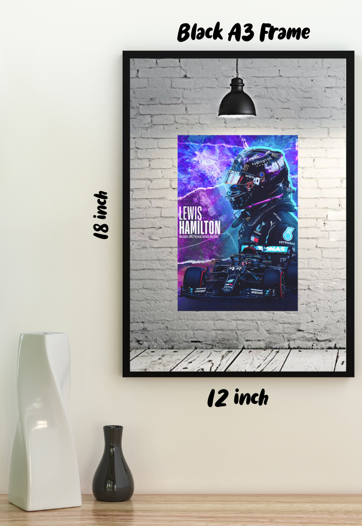 LEWIS HAMILTON Formula 1 Poster