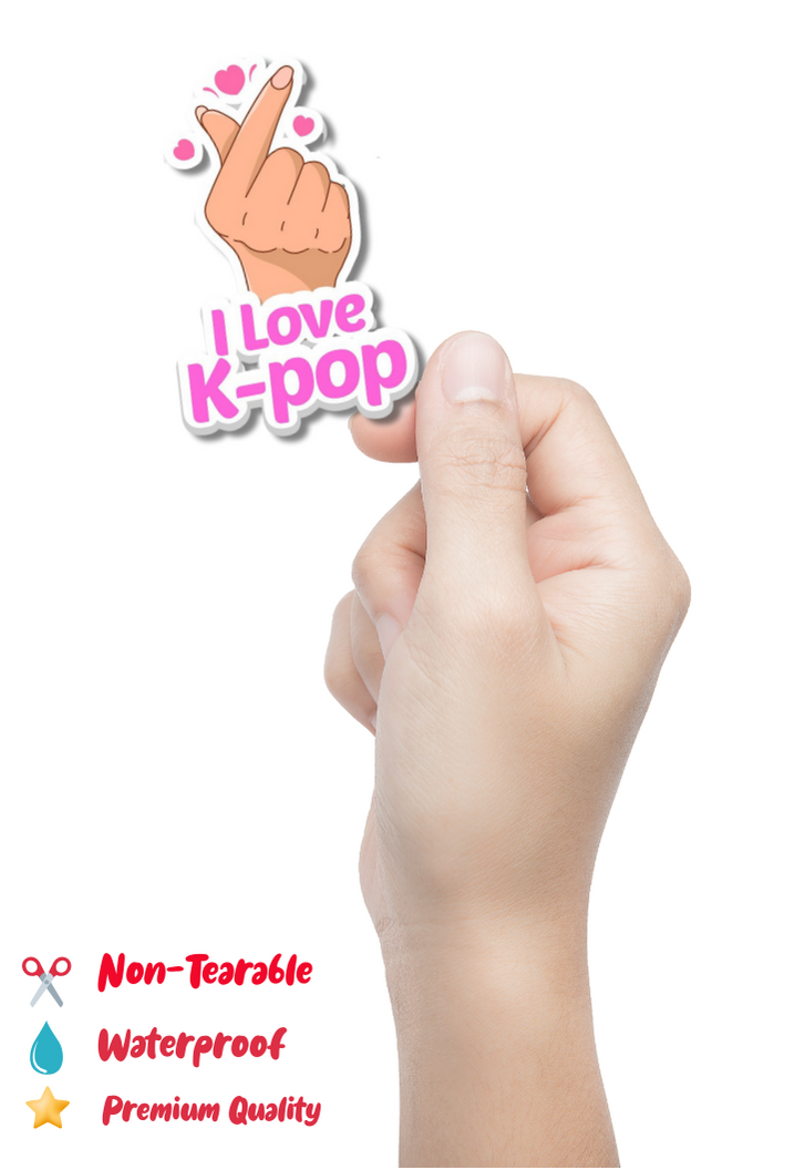 I Love K-POP Sticker
