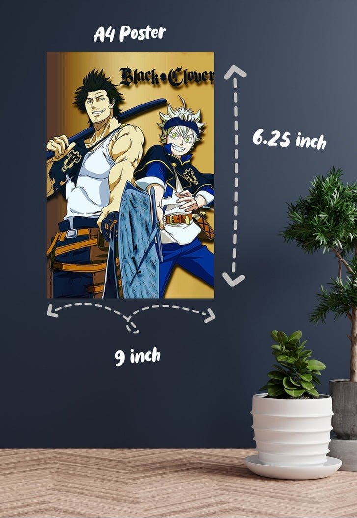 Black Clover Old School Poster
