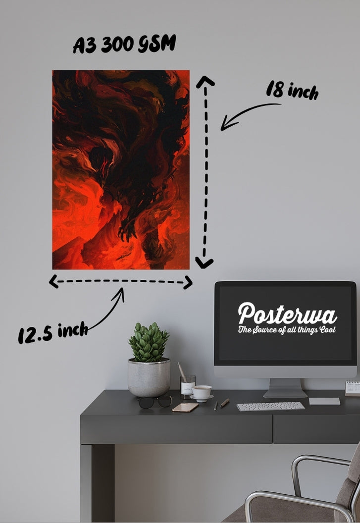 Berserk Dark Abstract Poster