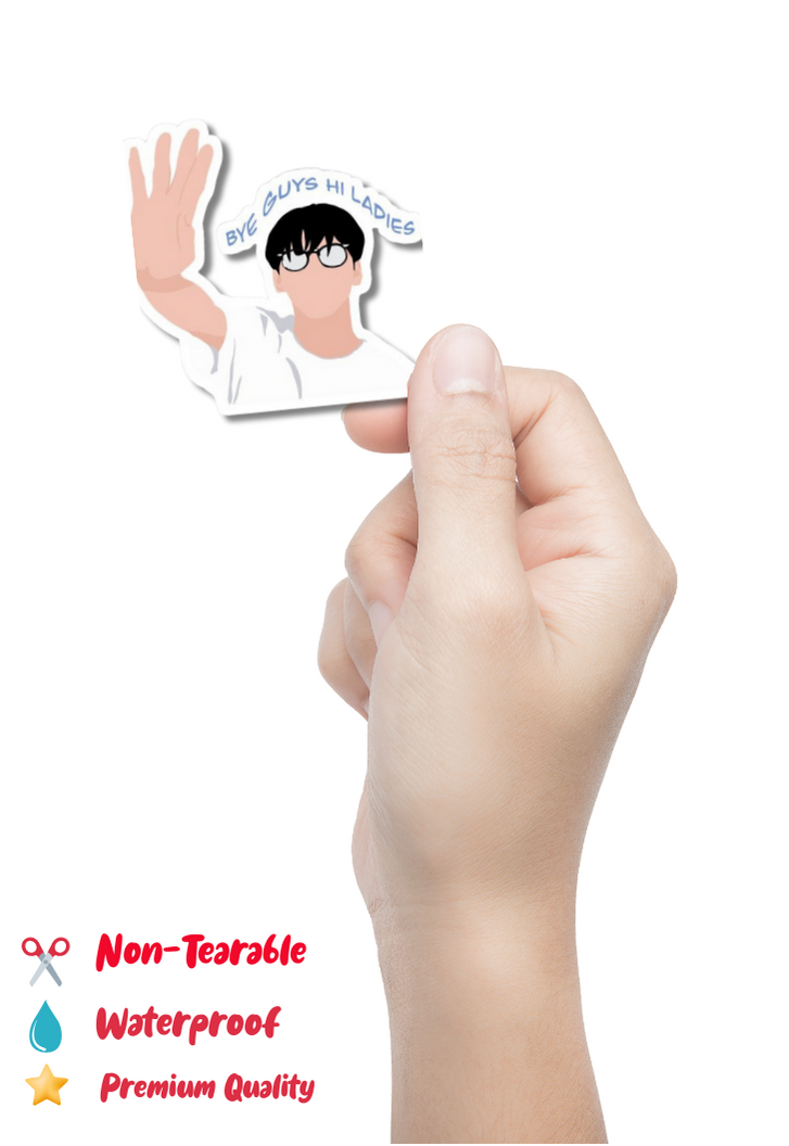 Soobin Bye Guys, Hi Ladies Sticker