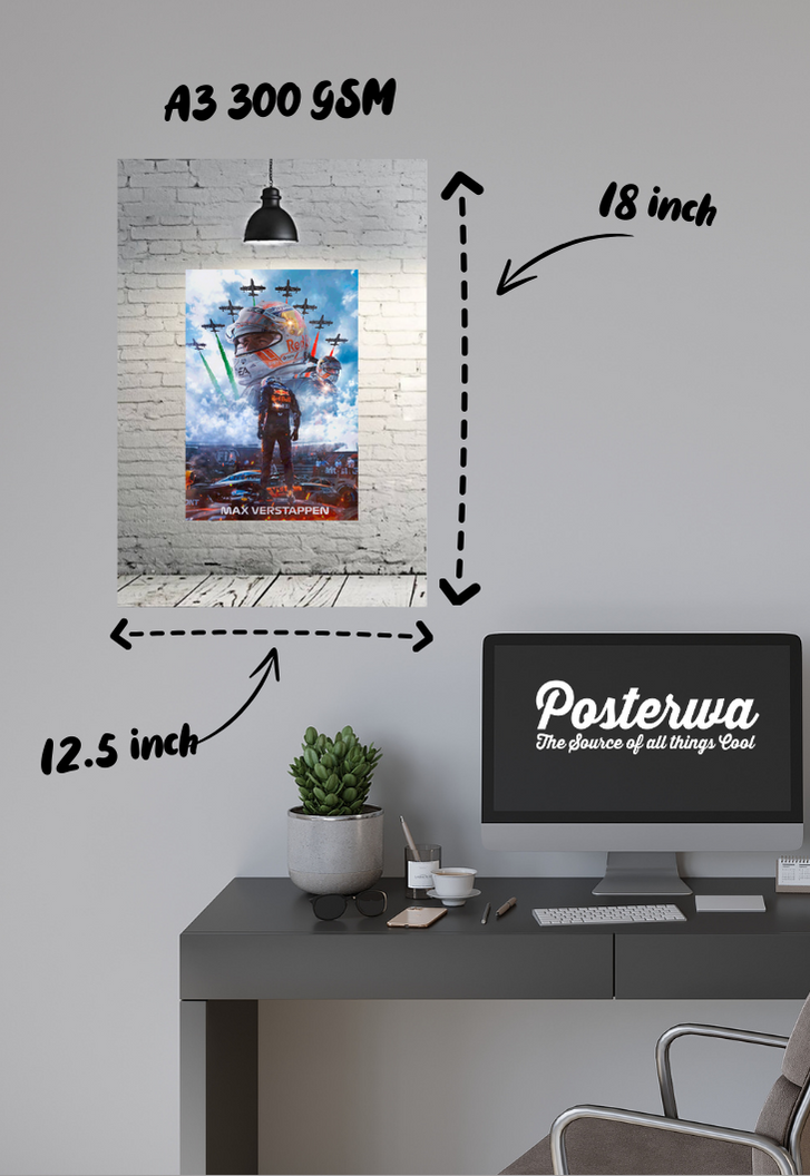 Lane of Freedom Max Verstappen Poster