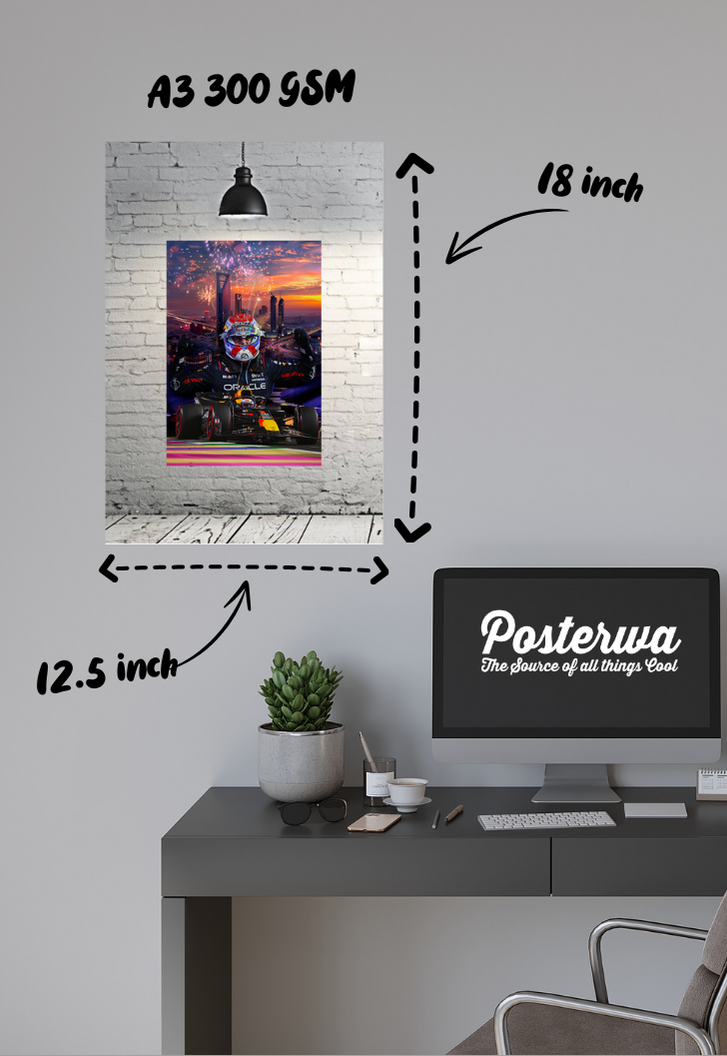 Max Verstappen Winner Poster