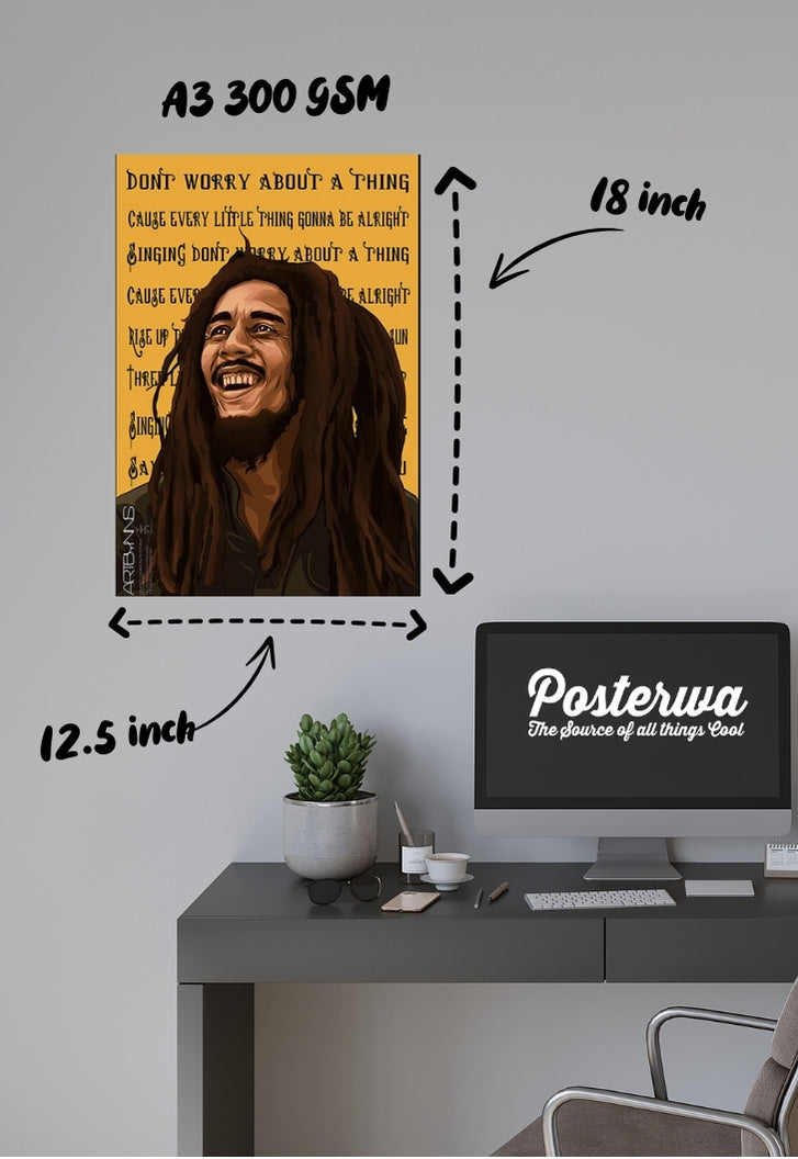 Bobmarley Lyric Poster