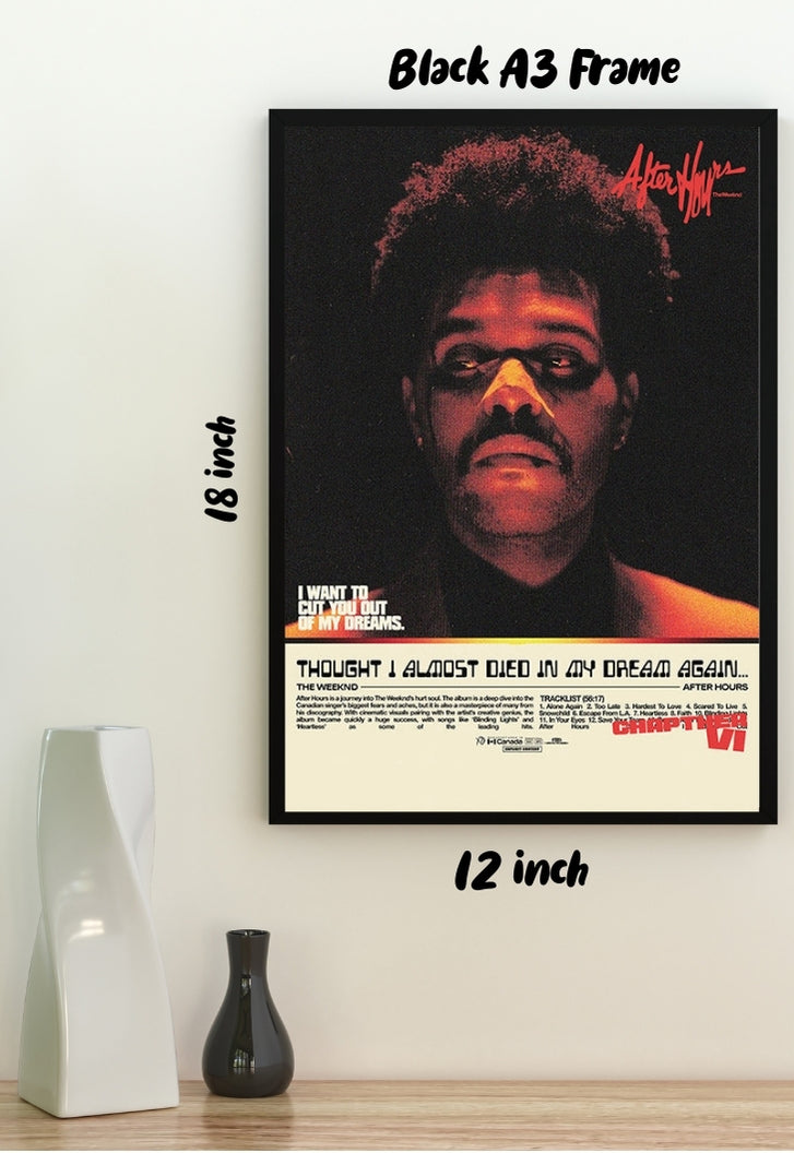 The Weeknd Lyrics Poster