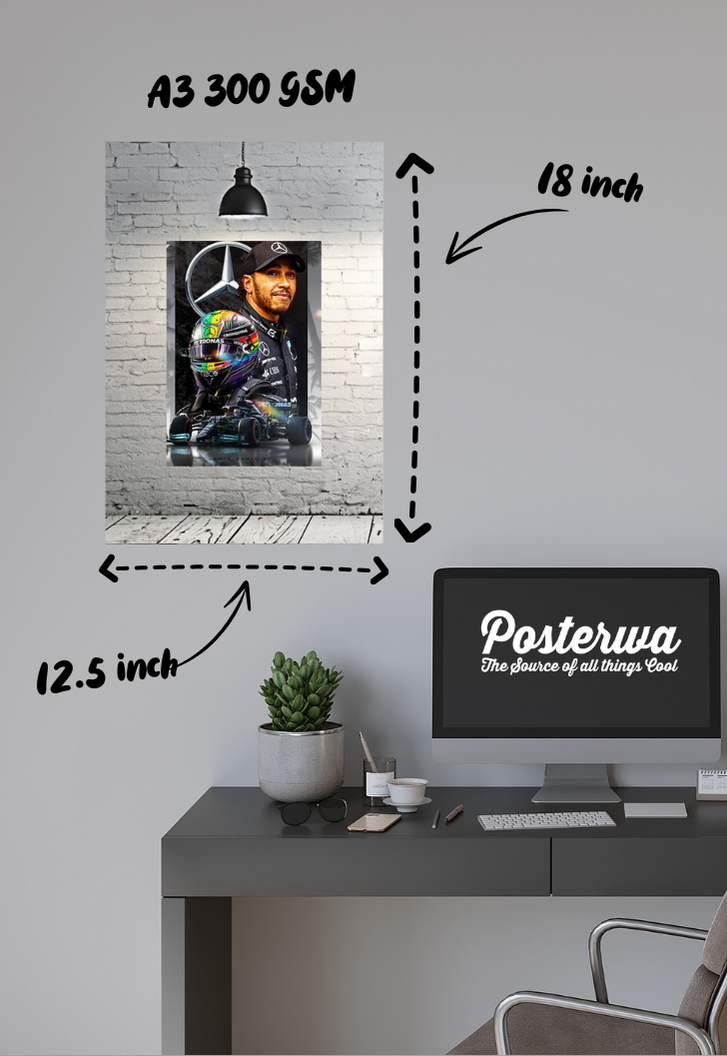 Lewis Hamilton MERCEDES AMG F1 Poster