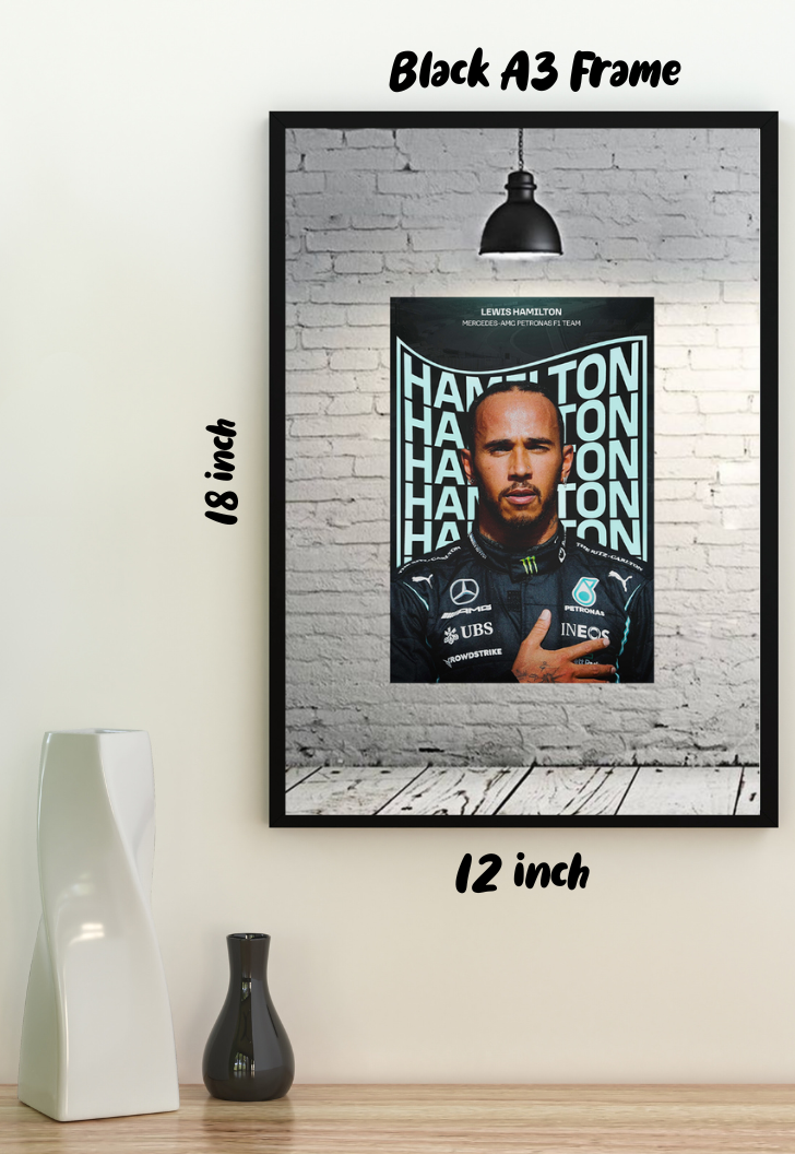 LEWIS HAMILTON Mercedes Petronas Poster