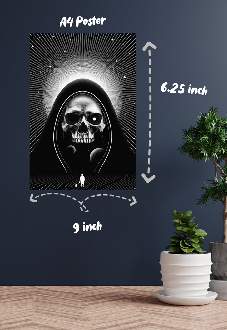 Skull illusion Poster