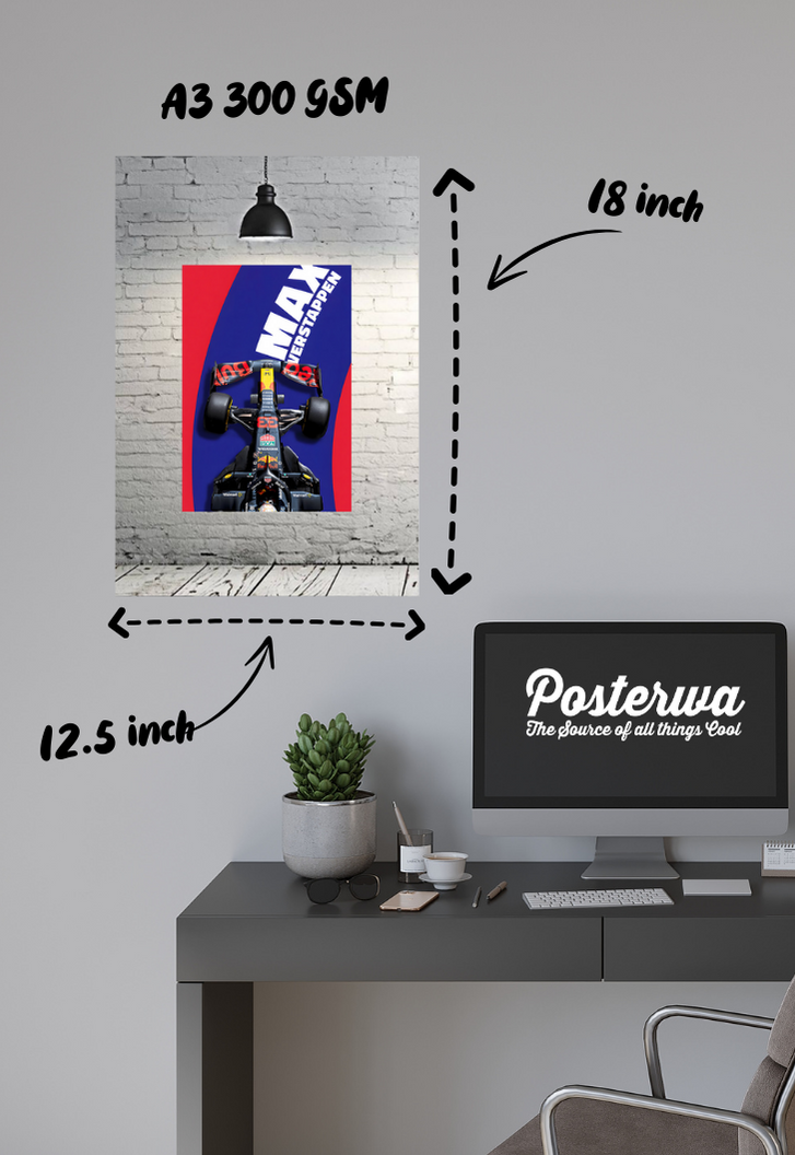 Max Verstappen Ferrari F1 Poster