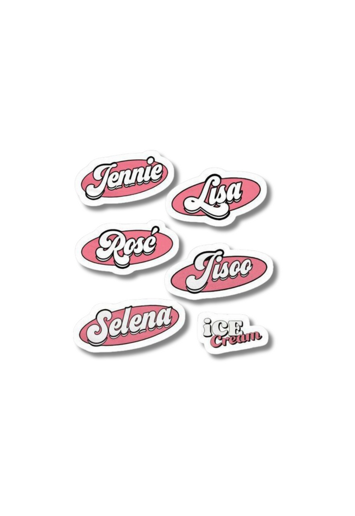 Jennie Lisa Rose Jisoo Selena iCE Cream Sticker