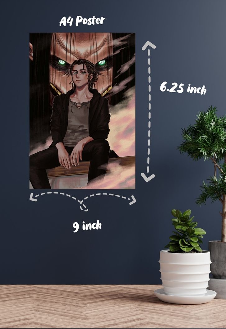 Eren Yeager Titan art Poster