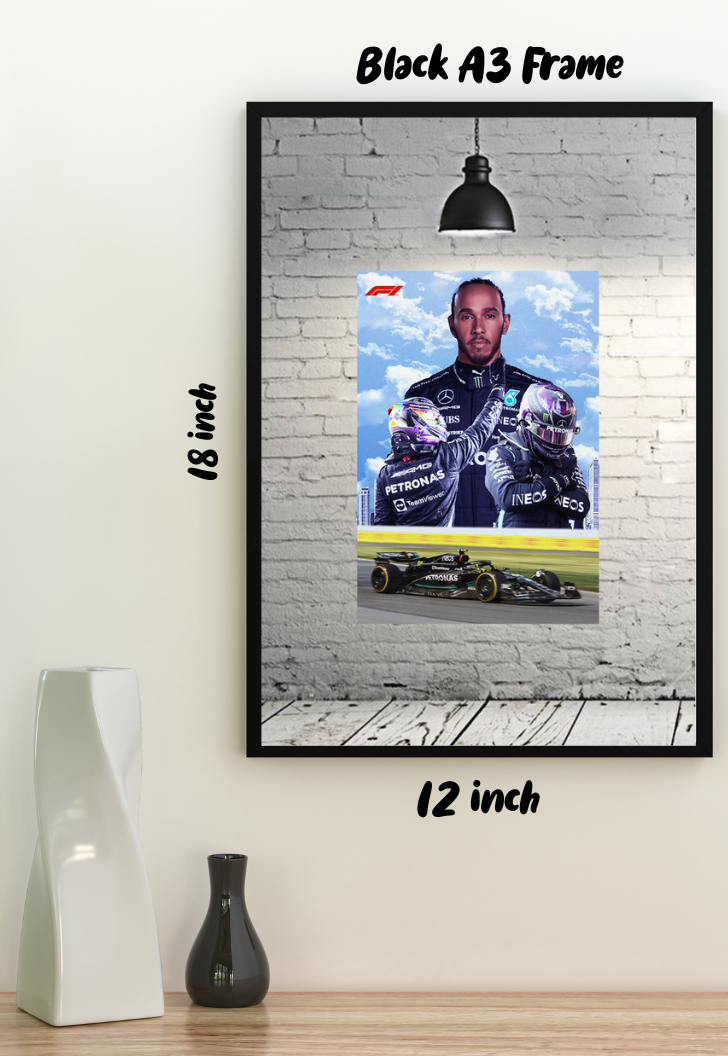 LEWIS HAMILTON F1 Poster