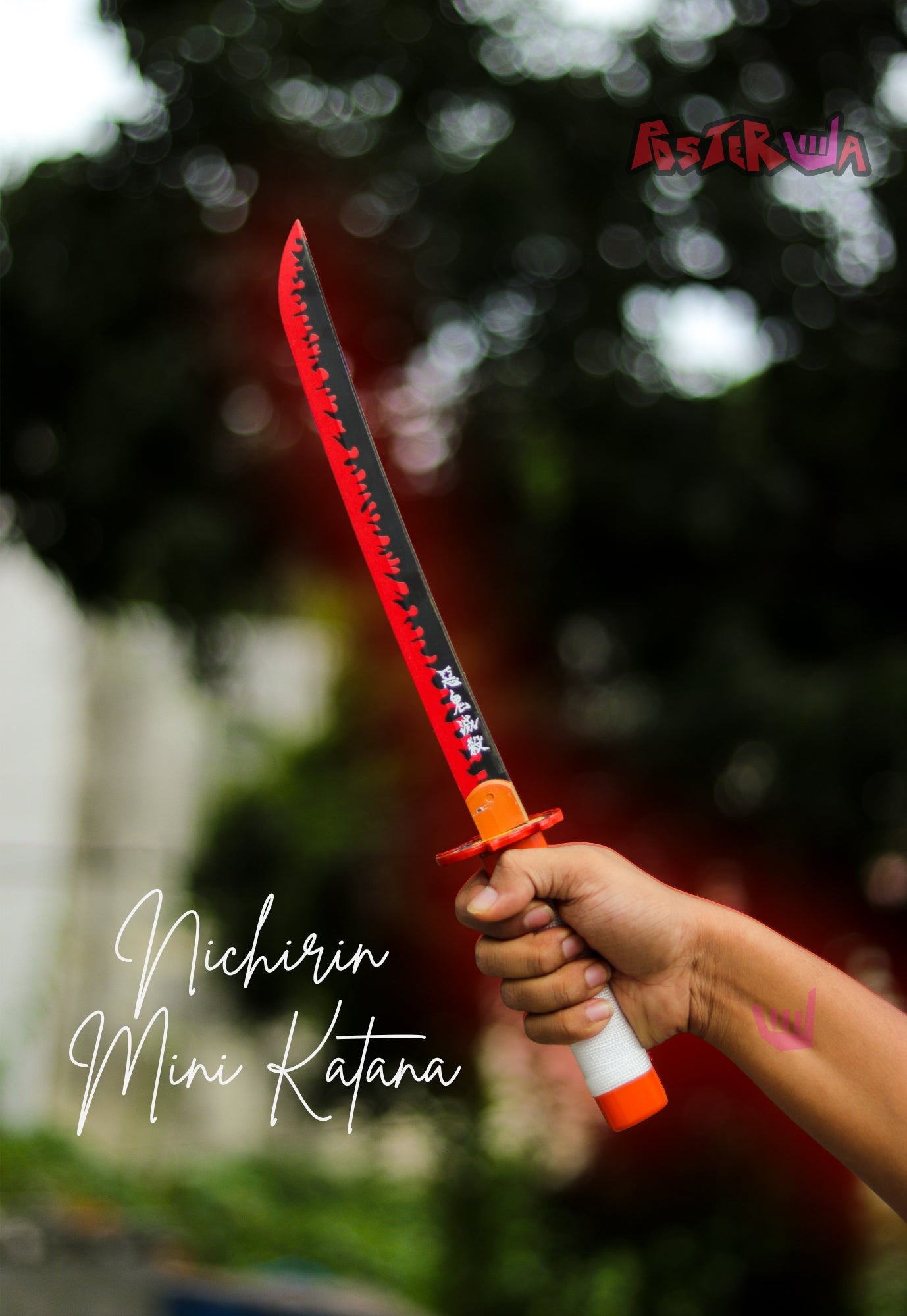Rengoku Nichirin Mini Katana | Desk Decor | Anime Katana