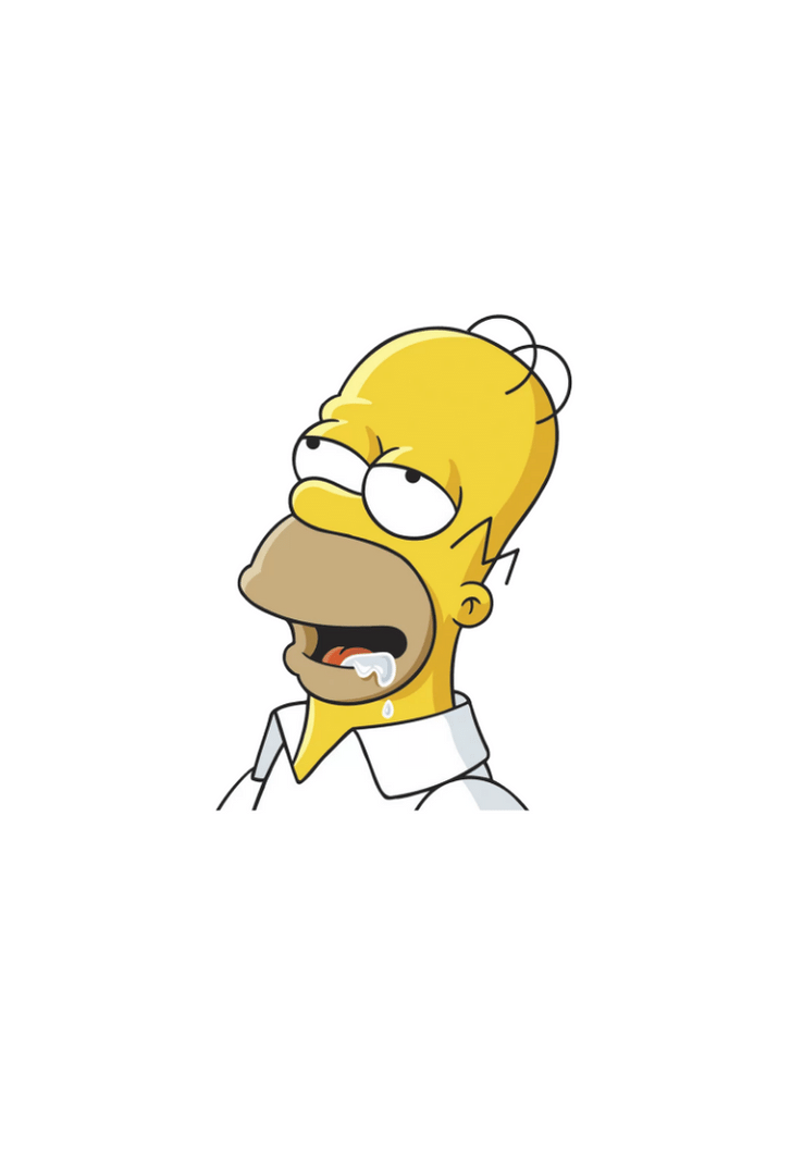 Homer Simpson Sticker Posterwa