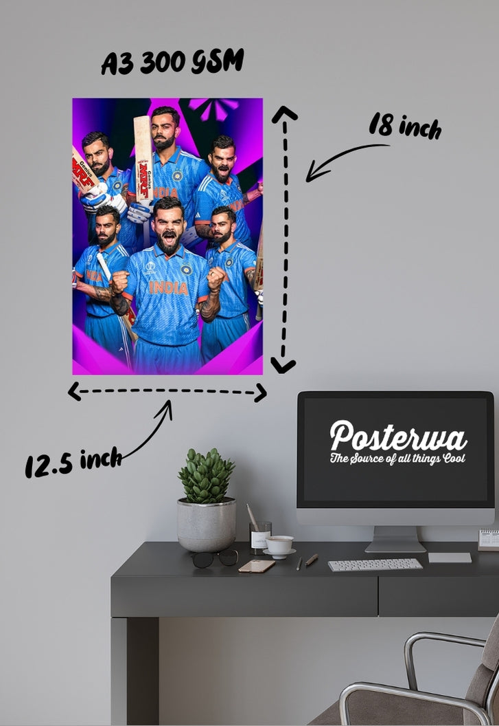 Virat Kohli Collage Poster
